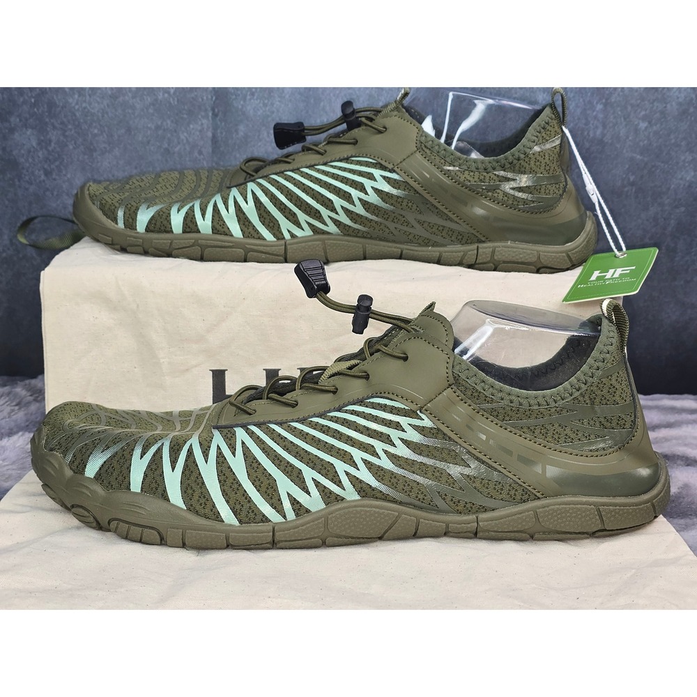 NWT Hike Footwear Lorax Pro unisex Army Green Barefoot shoe EU 47 us 14